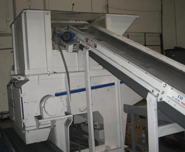 Used VECOPLAN SINGLE SHAFT SHREDDER MODEL RG52 - 500 HOURS