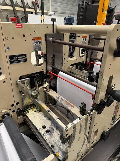 Used MARK ANDY 2200 13" WIDE 4 COLOR FLEXO PRESS 2 DIE STATIONS