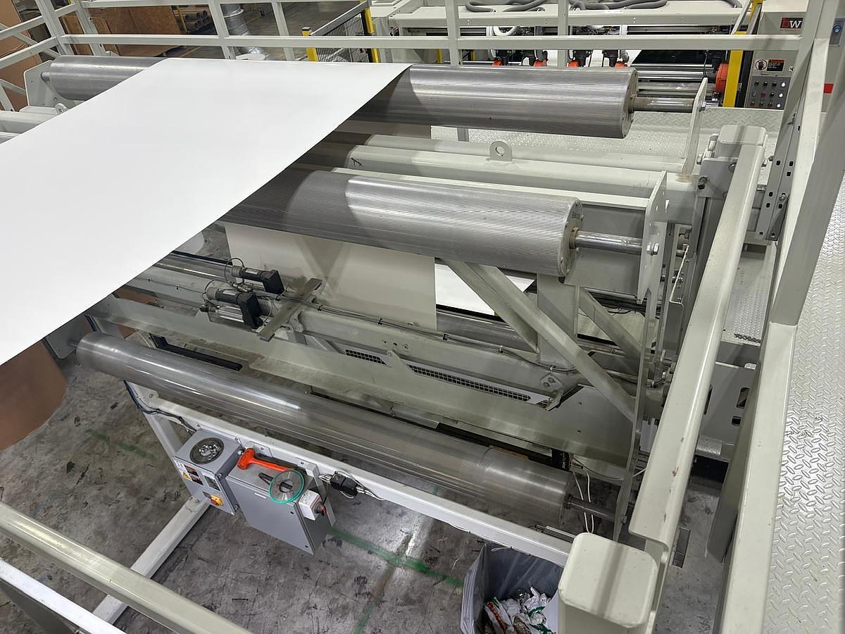 Used 98" WIDE BW PAPERSYSTEMS / MARQUIP FALCON 2500 DUAL ROTARY SHEETER - MFG 2018