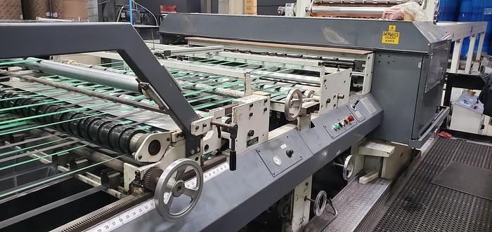 Used 57" (1.44M) MAXSON DFK DUAL ROTARY KNIFE SHEETER 2000