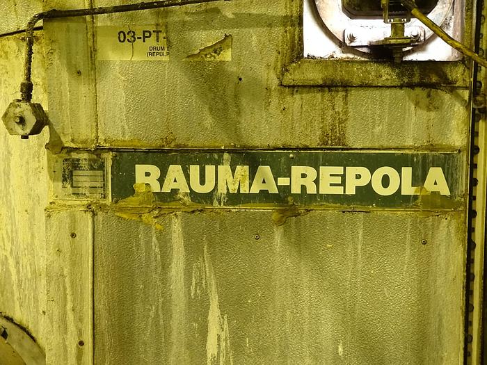 Used RAUMA REPOLA PRESSURE FILTER DRUM THICKENER 294 BDTPD MODEL PWT4080