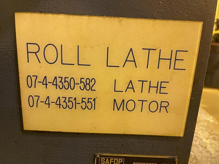 Used SAFOP LEONARD MODEL 10R ROLL LATHE ALLEN BRADLEY ELECTRICAL UPGRADE