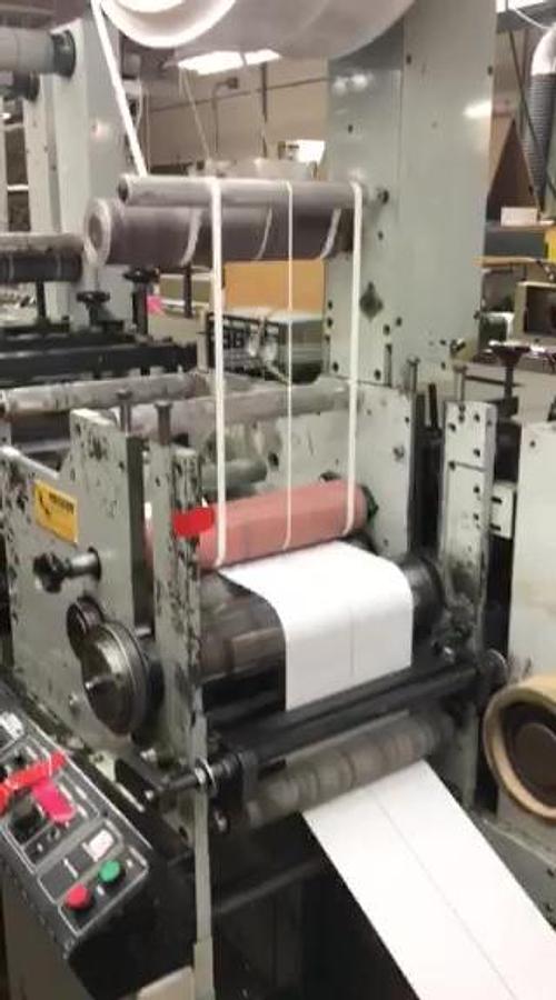 Used 13" ALLIED MODEL 313 4 COLOR 3 DIE STATION FLEXO PRESS