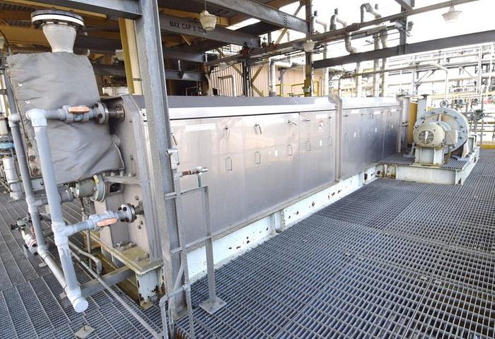 Used FKC MODEL SHX - 800 X 6000L SCREW PRESS 316 SS
