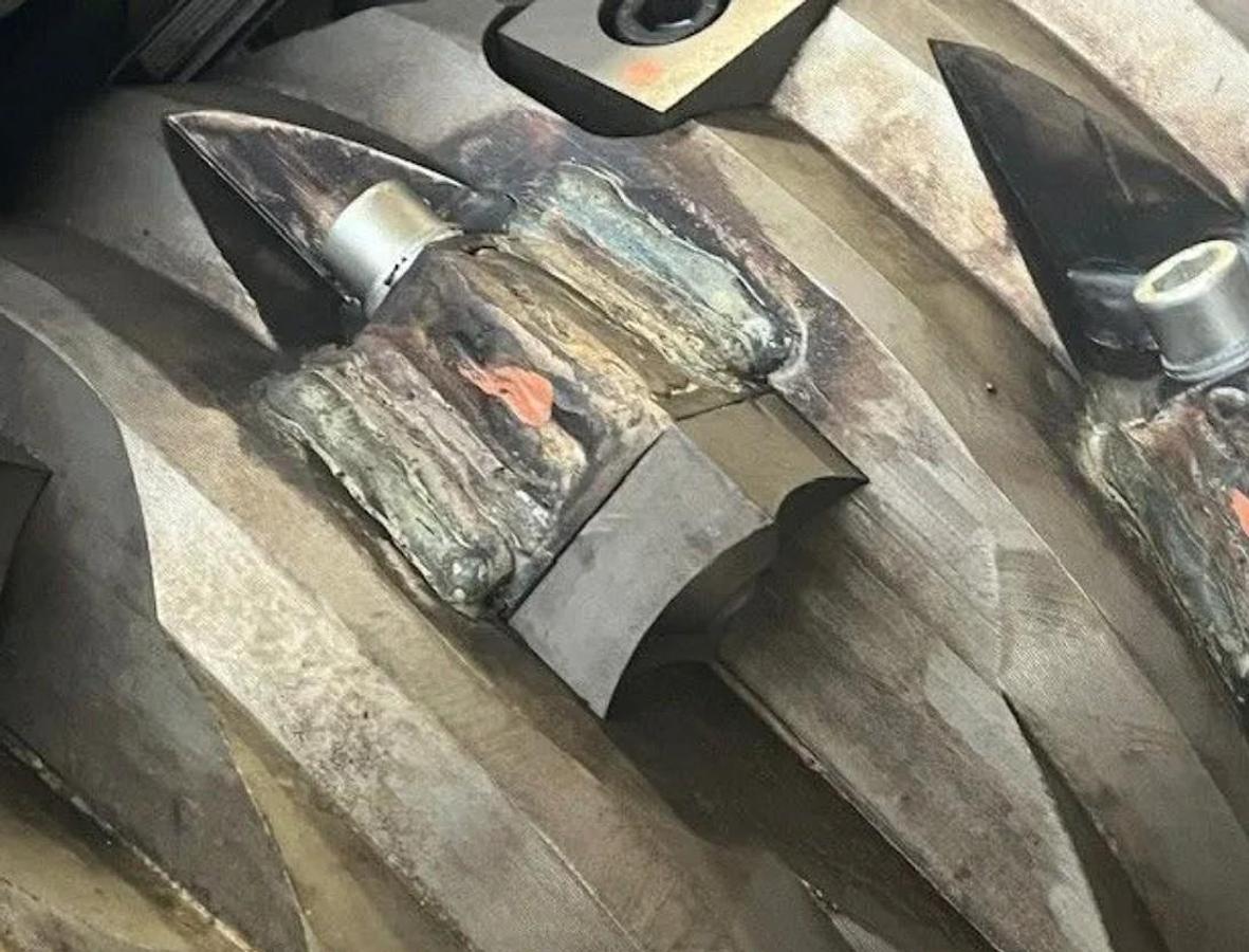 Used 52" WIDE VECOPLAN SINGLE SHAFT SHREDDER FOR 150HP MODEL VAZ 1300 M FF - NEVER USED