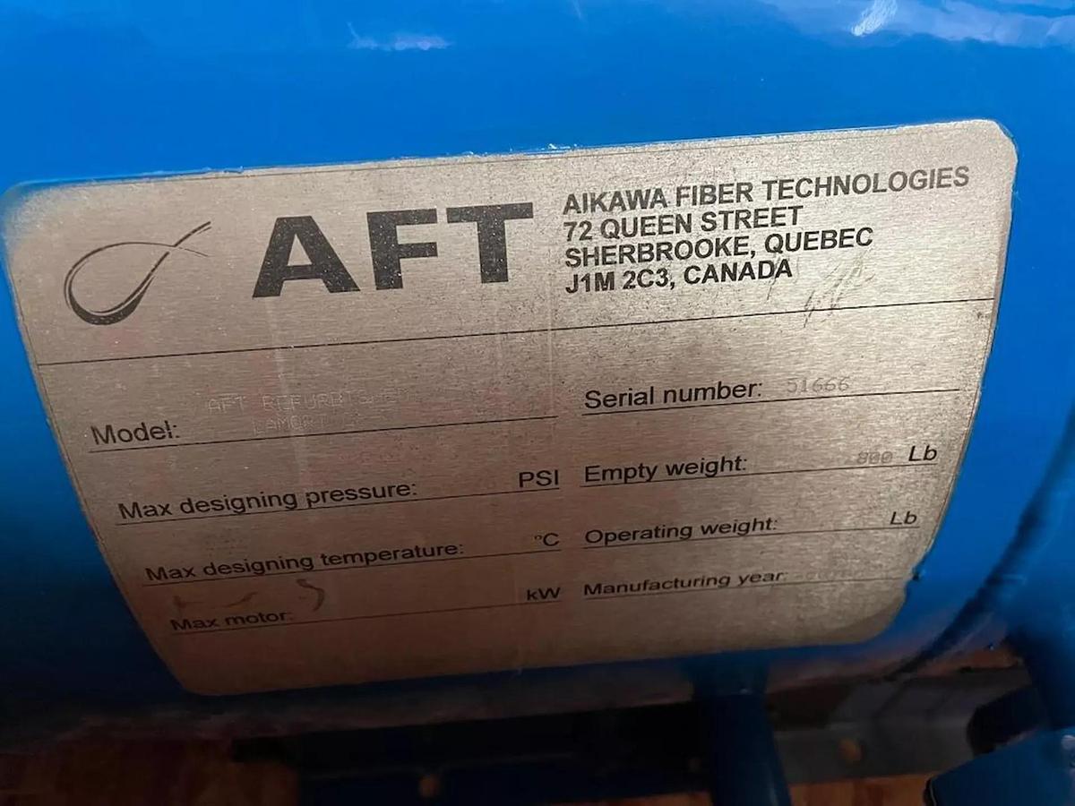 Used AFT AIKAWA FIBER TECHNOLOGIES MODEL CH-3 PRESSURE SCREEN BODY ONLY