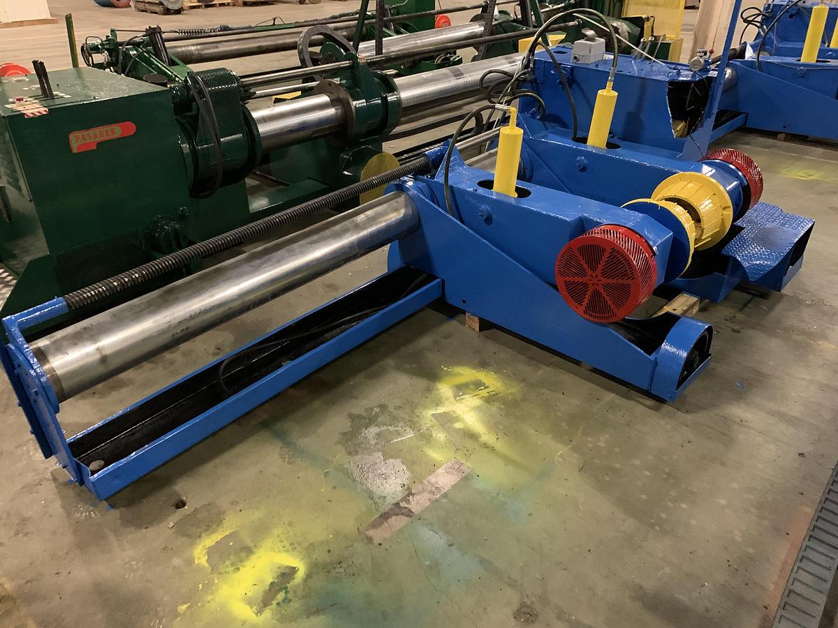 Used 60" MARTIN SHAFTLESS FLOOR PICK UP UNWIND STAND WITH MONTALVO BRAKES 60" DIAMETER (TWO AVAILABLE