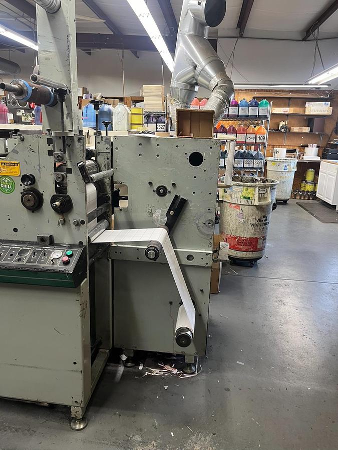 Used ALLIED FLEXOMASTER 10" WEB 4 COLOR 3 DIE STATIONS