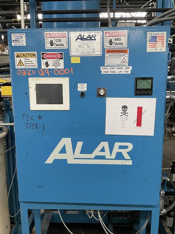 Used ALAR ENGINEERING FLEX-0-STAR MODEL 200 BATCH DEWATERING SYSTEM
