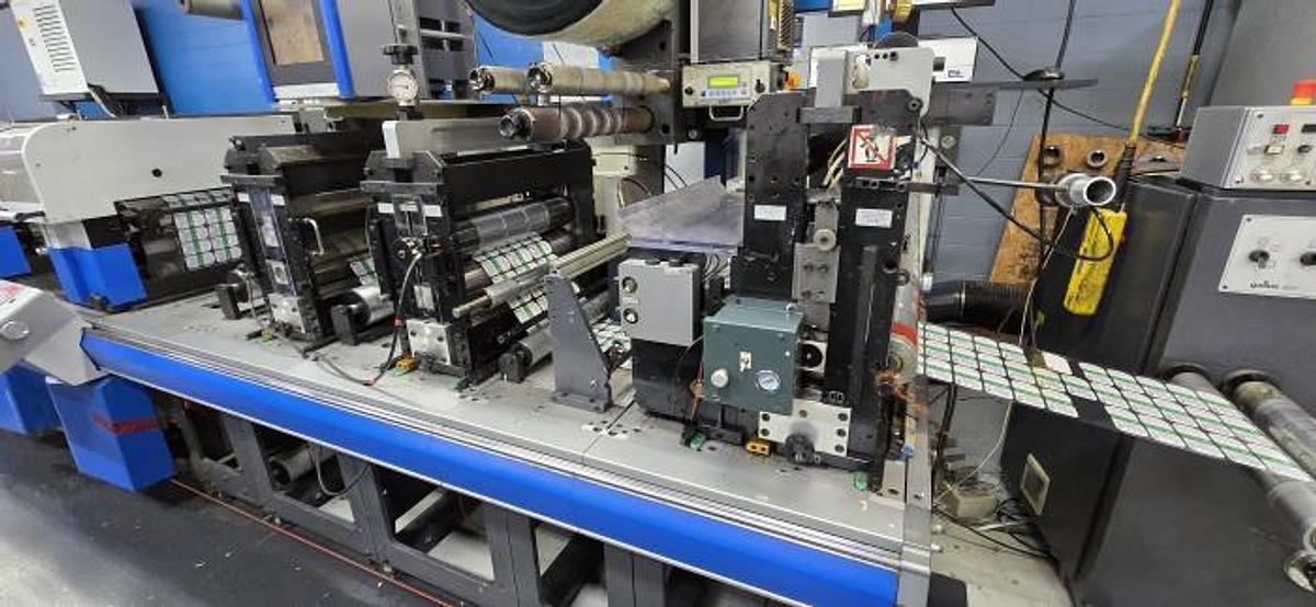 Used 20" WIDE GALLUS EM 510 SERVO DRIVEN 10 COLOR UV FLEXO PRESS