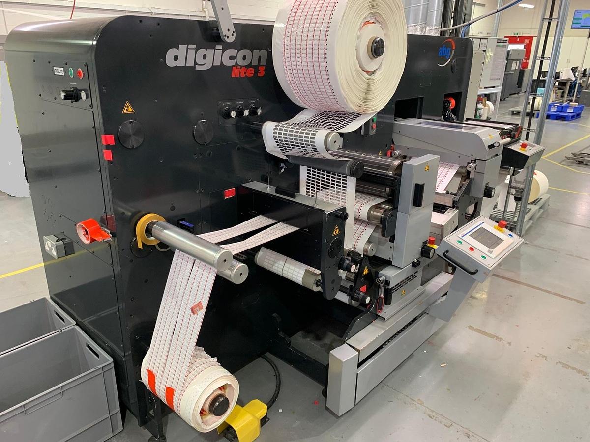 Used 18" WIDE ABG DIGICON DIGILITE S3 PRINTER & DIE CUTTER
