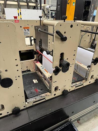 Used MARK ANDY 2200 13" WIDE 4 COLOR FLEXO PRESS 2 DIE STATIONS