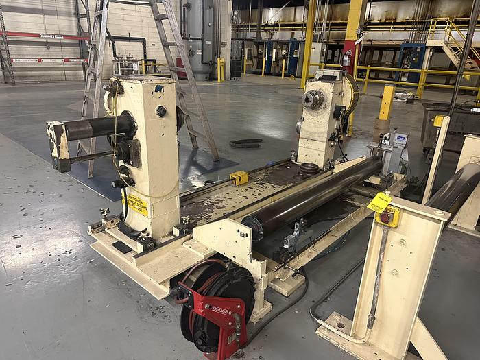 Used 60" DUSENBERY 840XY TWO DRUM SLITTER REWINDER 40" REWIND DIAMETER