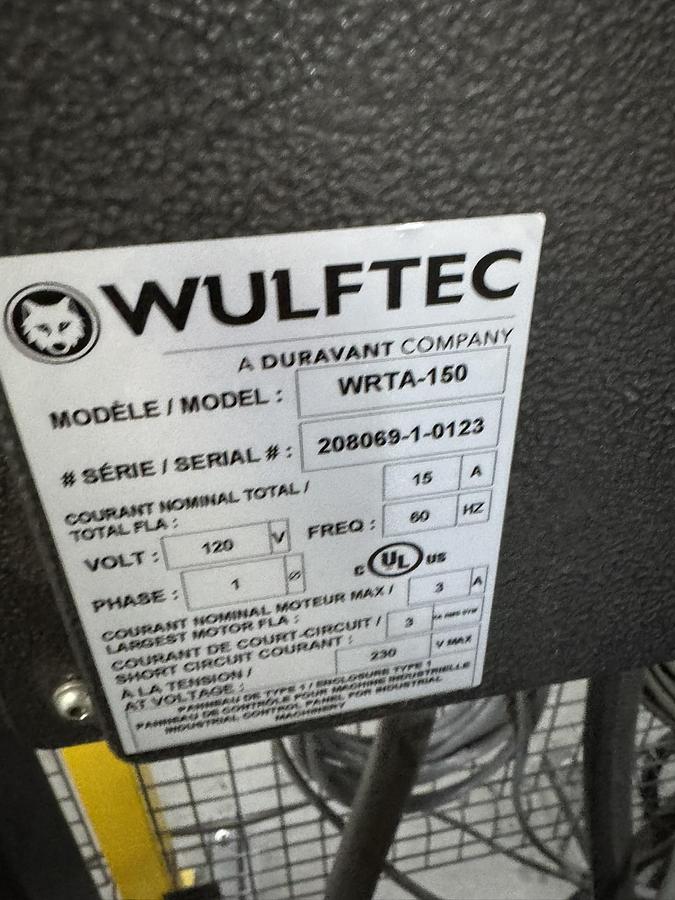 Used WULFTEC MODEL WRTA-150 PALLET WRAPPER