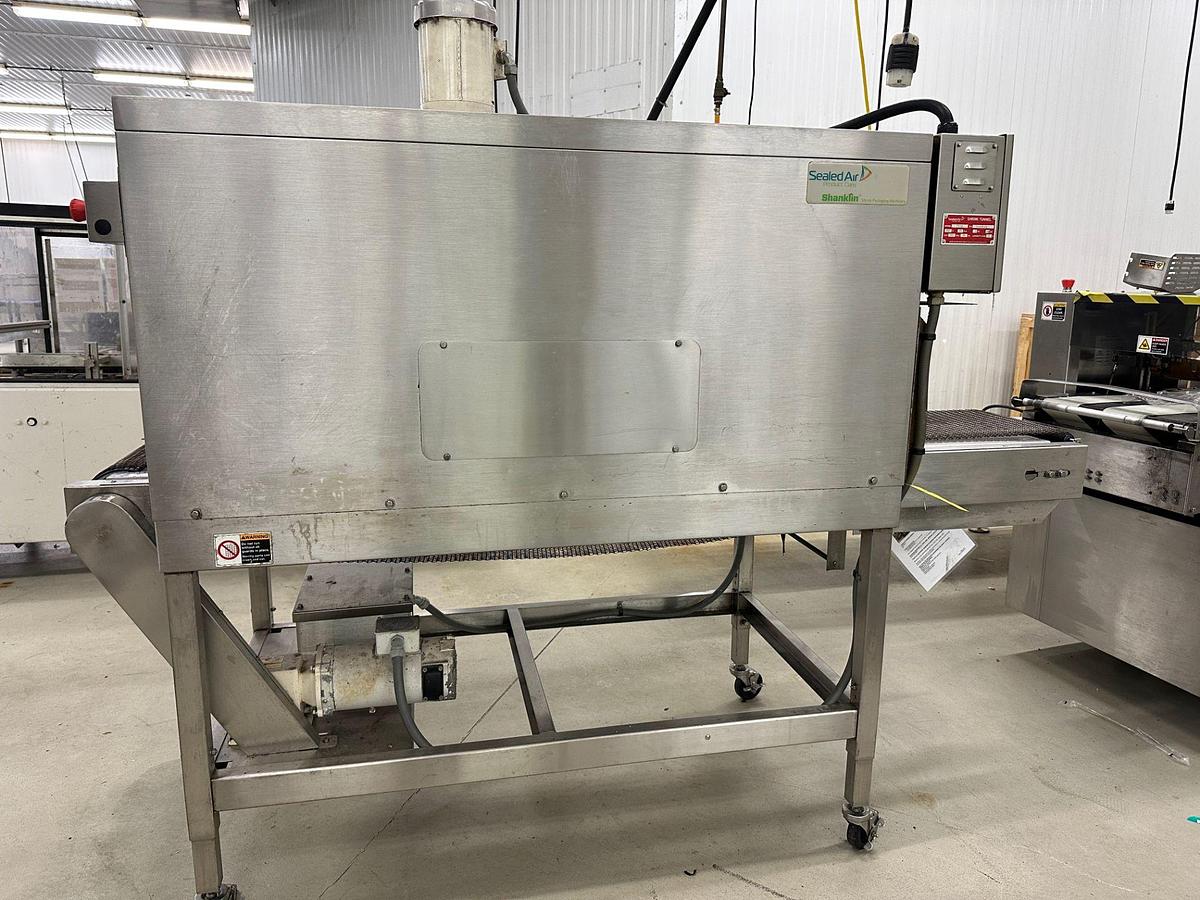 Used SHANKLIN T-71 STAINLESS STEEL SHRINK TUNNEL