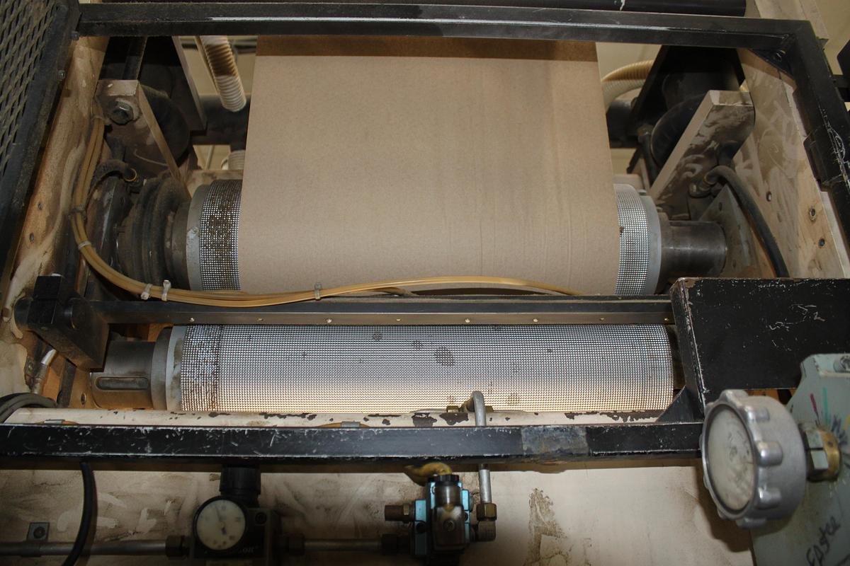 Used 37" WIDE GREENBAY ENGINEERING SINGLE FOLD DISPENCER TOWEL WITH BRETTING BANDER