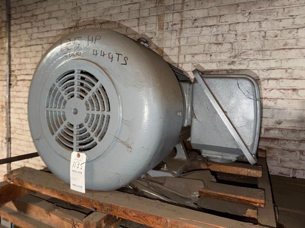 Used 125HP TECO-WESTINGHOUSE AC MOTOR FRAME 444TS