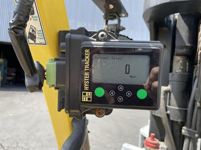 Used 12,000 POUND HYSTER S120FTPRS FORKLIFT WITH PAPER ROLL CLAMP MFG. 2018