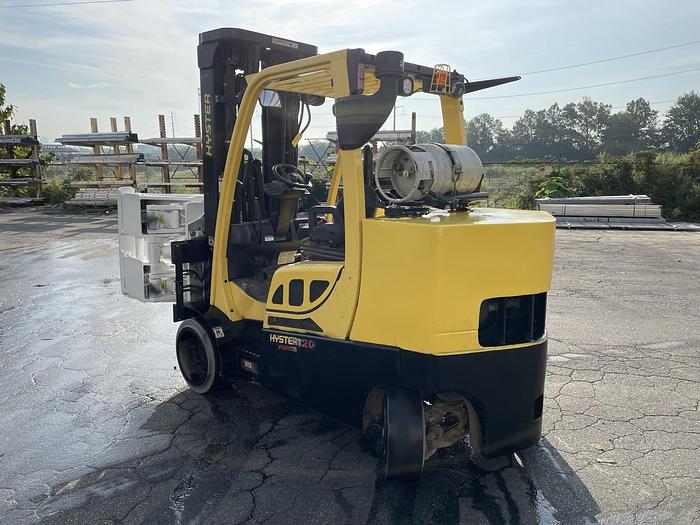 Used 12,000 POUND HYSTER S120FTPRS FORKLIFT WITH PAPER ROLL CLAMP MFG. 2017 - PENDING JF