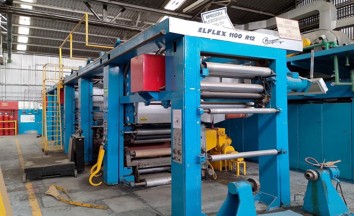 Used 40" (1050mm) WIDE TECMO FLEXO COATING & EMBOSSING LINE - ALUMINUM FOIL & FILM