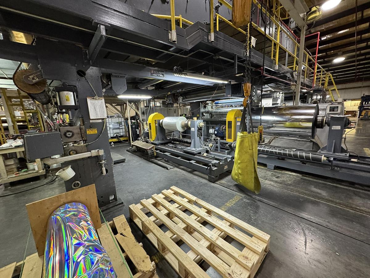 Used 72" WIDE INTAROTO LAMINATOR - PAPER & BOARD