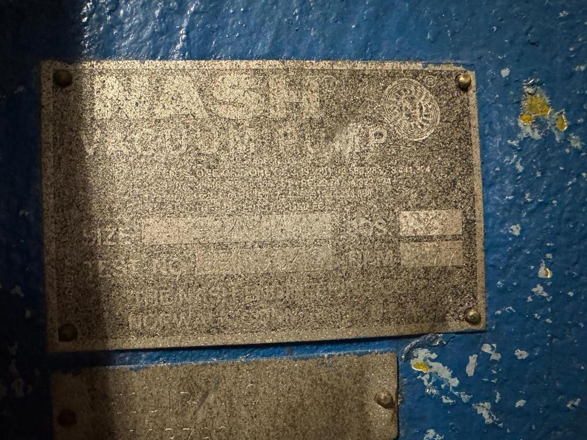 Used NASH VACUUM PUMP MODEL 904-S1