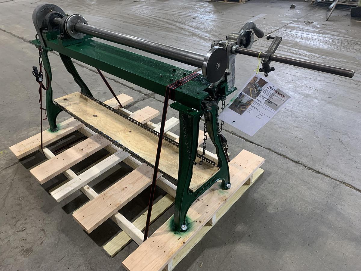 Used DUSENBERY 60" MANUAL CORE CUTTER 3" & 6" CORES