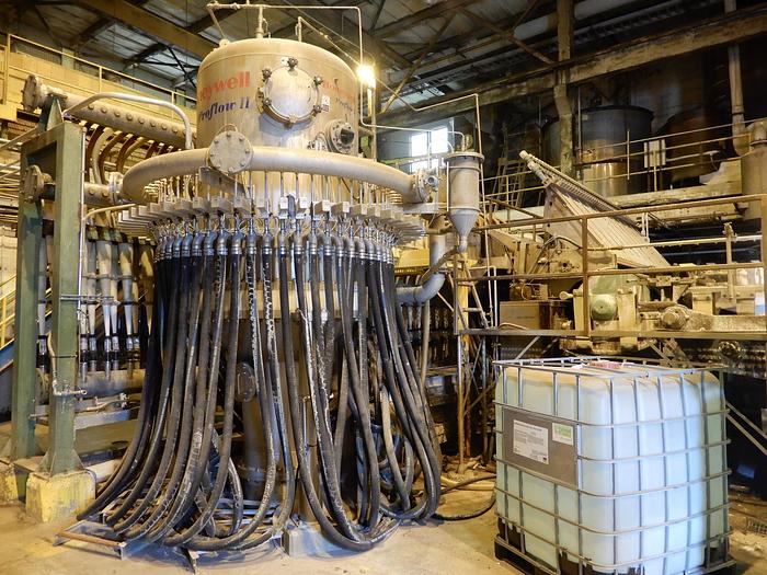 Used 156" (3.92M) TRIM FOURDRINIER PAPER MACHINE 2,200 FPM NEW ALLEN BRADLEY DRIVE SYSTEM IN 2008 50/60 HZ