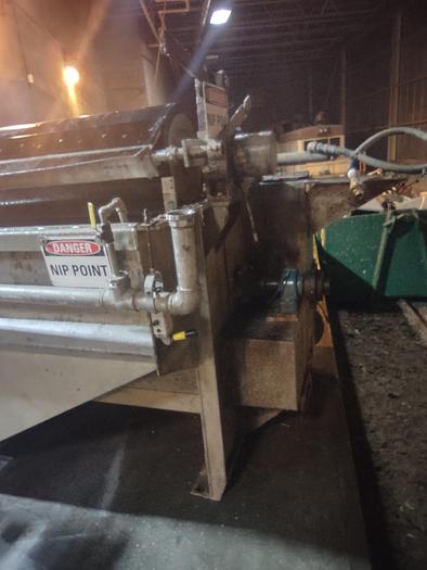 Used J.H. HORNE 100" WIDE X 48" DIA. DRUM THICKENER W/ SPARE DRUM