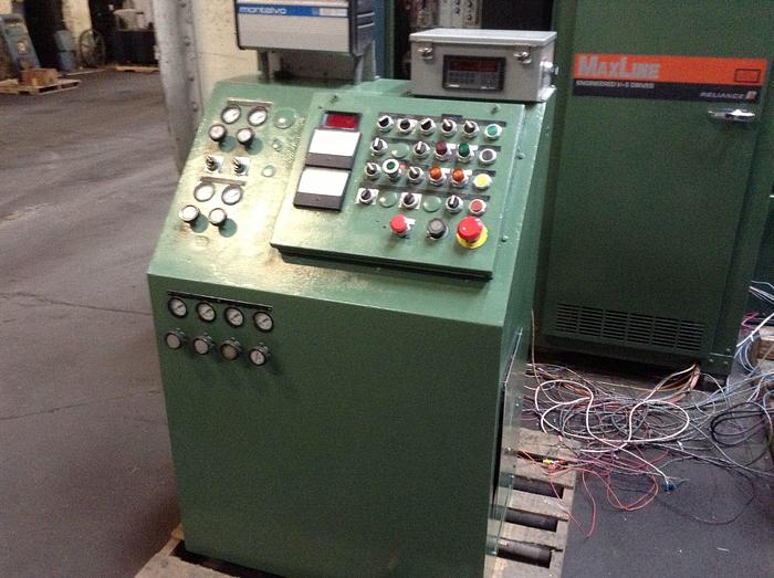 Used 74" RECONDITIONED DUSENBERY MODEL 260 FS DUPLEX CENTER SURFACE SLITTER REWINDER - PENDING JF