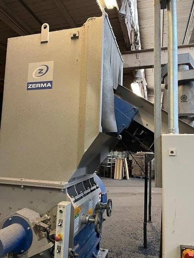 Used ZERMA COMPLETE PLASTICS RECYCLING SYSTEM MODLE ZSS 1000/1200