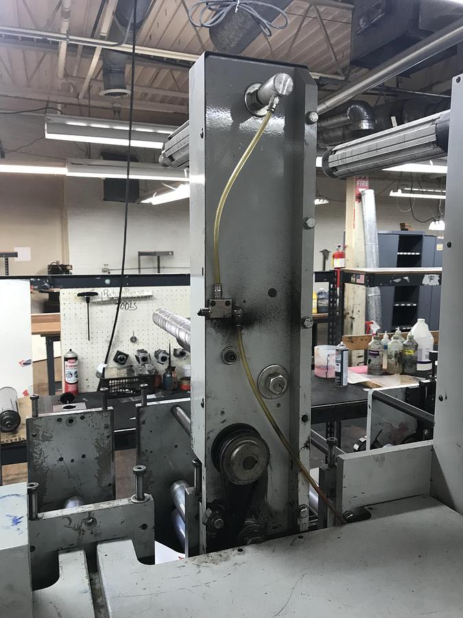 Used 13" ALLIED MODEL 313 4 COLOR 3 DIE STATION FLEXO PRESS