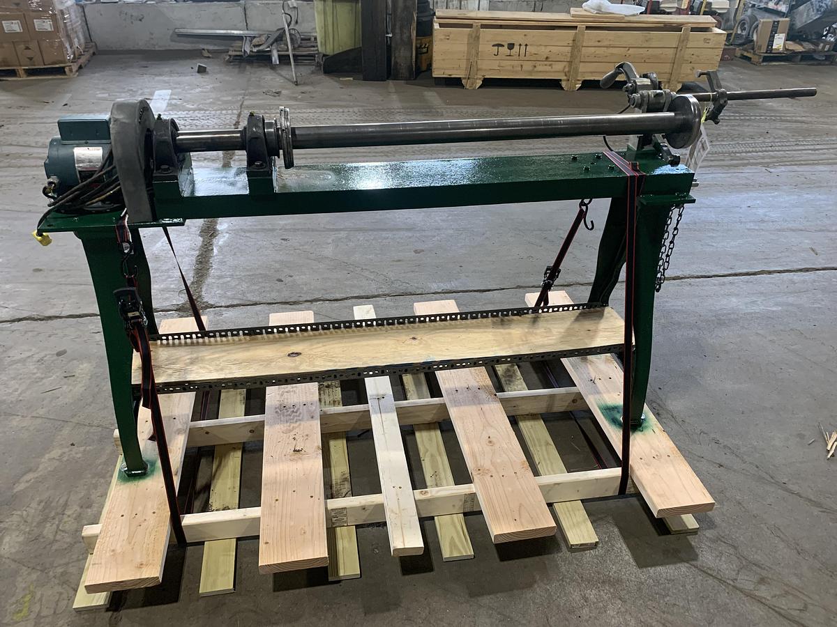 Used DUSENBERY 60" MANUAL CORE CUTTER 3" & 6" CORES
