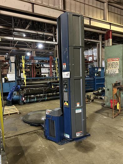 Used LANTECH MODEL Q300 XT SEMI-AUTOMATIC PALLET STRETCH WRAPPER