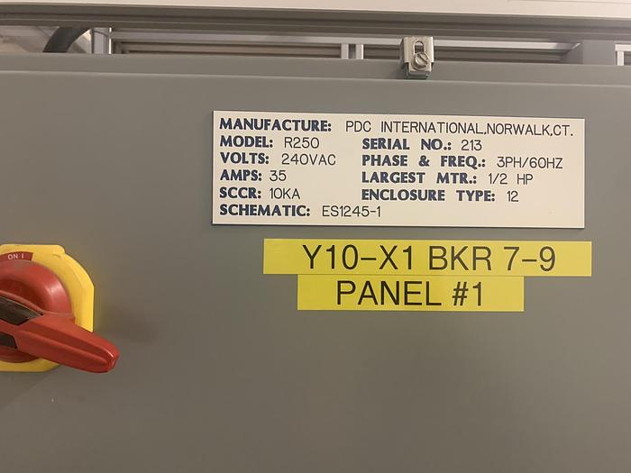 Used PDC R250 SHRINK LABEL APPLICATOR WITH KST80-712 DUAL ZONE STEAM TUNNEL MANUFACTURED 2019 - PENDING JF