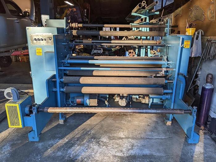 Used 62" STANFORD MODEL 338 DUPLEX SLITTER REWINDER