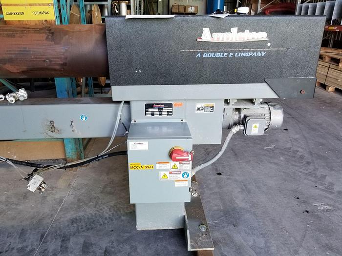 Used 90" WIDE APPLETON S-210 CORE CUTTER 2HP