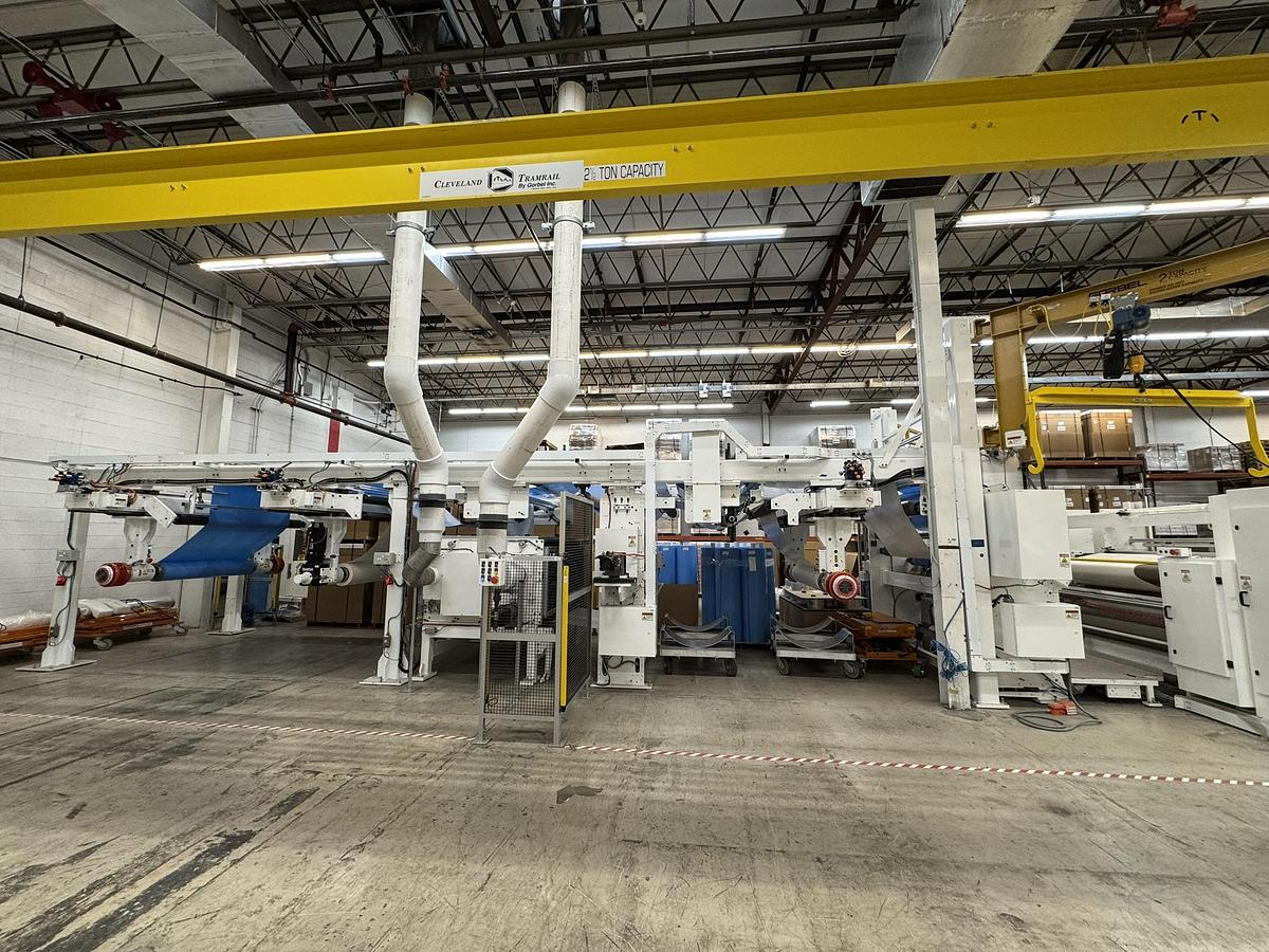 Used 72" WIDE CATBRIDGE LAMINATION LINE & TURRET REWINDER - MFG 2023