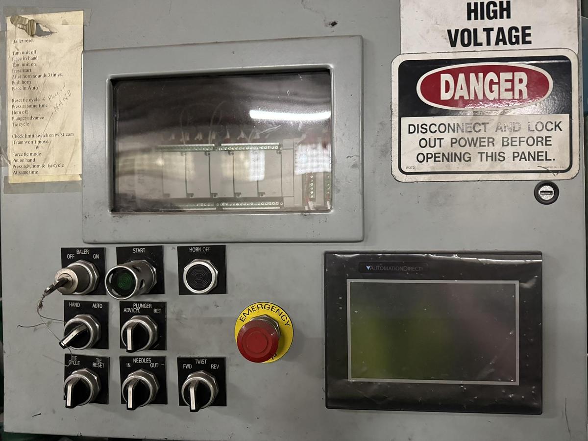 Used AMERICAN BALER MODEL 10357 HORIZONTAL AUTOTIE BALER 20 HP