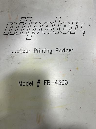 Used 15" WIDE NILPETER FB-4300 8 COLOR FLEXO PRESS 1 DIE CUTTING STATION