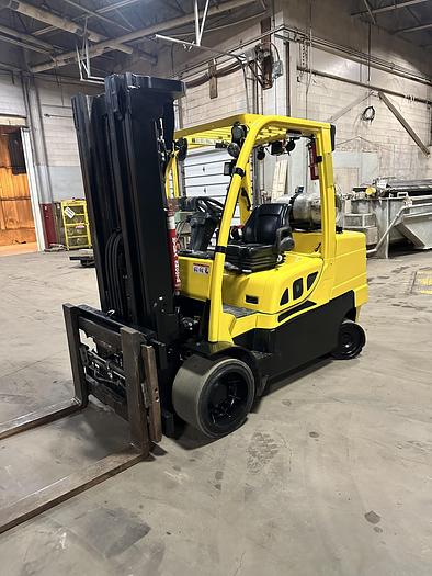 Used HYSTER S100FT 10000LB FORKLIFT WITH SIDESHIFT AND FORK POSITIONER MFG 2017