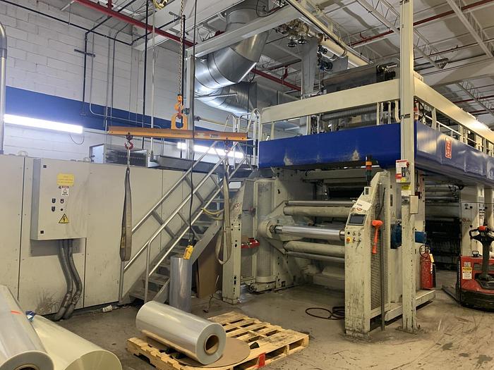 Used 40" ROTOMEC MODEL RS 4003 10 COLOR ROTOGRAVURE PRESS (SOLVENT INK) MFG. 2006