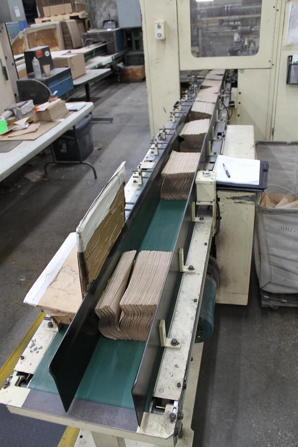 Used 37" WIDE GREENBAY ENGINEERING SINGLE FOLD DISPENCER TOWEL WITH BRETTING BANDER