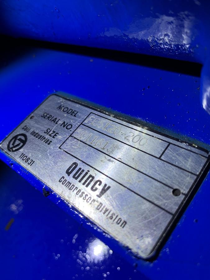Used QUNICY MODEL FE5120-200 AIR COMPRESSOR