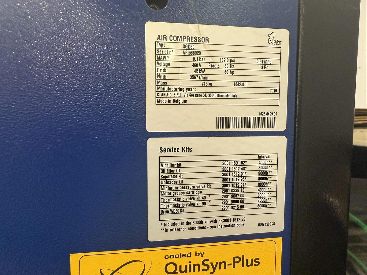 QUINCY AIR COMPRESSOR SYSTEM