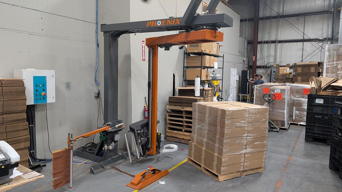Used PHOENIX WRAPPERS MODEL PRTL-2150A PALLET WRAPPER MFG 2020