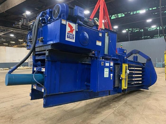 Used 75 HP AMERICAN BALER 9" CYLINDER AUTO TIE HORIZONTAL BALER MODEL 5029H975