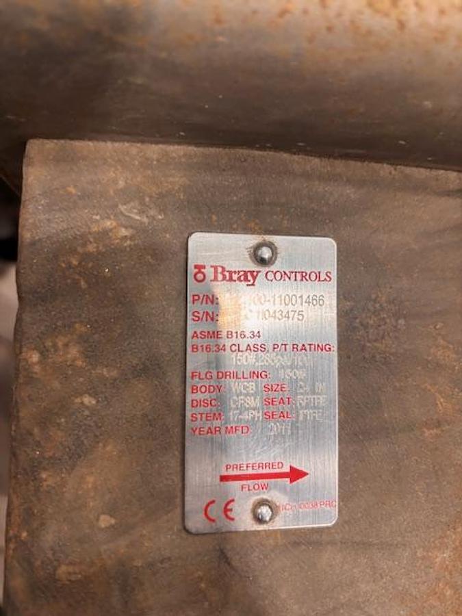 Used 24" FLOWSERVE AUTOMAX PNEUMATIC KNIFE GATE VALVE (NEW SPARE)