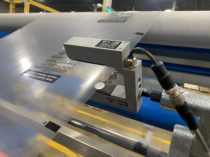 Used 94" WIDE ELITE CAMERON MODEL CW800HD CANILEVERED DUPLEX SLITTER REWINDER