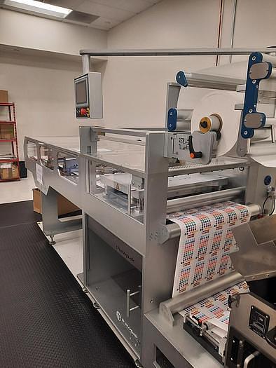 Used 24" WIDE SHAWPAK 3 SIDE SEAL POUCH MACHINE MODEL 3SS